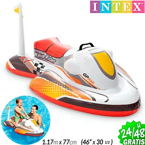 MOTO ACUATICA HINCHABLE INTEX JUEGOS DE PLAYA COLCHONETA BARCO NAVE INFLABLE - Imagen 1 de 15