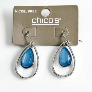 New Chicos Acrylic Teardrop Drop Earrings Chic Women Party Vacation Show Jewelry - Picture 1 of 4