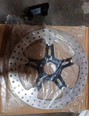 Floating 14" Big Brake Front Rotor Bracket for Harley Dyna 00-05 & Softail 00-14 - Image 1 of 4