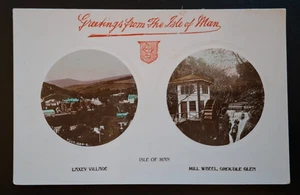 The Isle Of Man Vintage Multiview Postcard - Picture 1 of 2