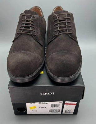 Alfani Mens Brown Cody Suede Cap Toe Oxford Dress Shoe Size 12M  NEW NWB - Image 1 of 4