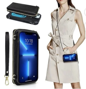 NUOKU iPhone 13 Pro Max Crossbody | SCHWARZ | BRANDNEU - Bild 1 von 7