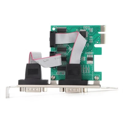 PCIE Serial Card 2 Ports Plug and Automatic Identification PCIE Expansion Card - Image 1 of 4