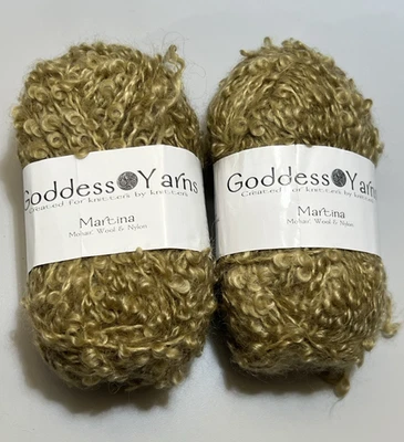 Goddess MARTINA Yarn Mohair / Wool Blend 3.5oz ea. Set of 2 - Image 1 of 4