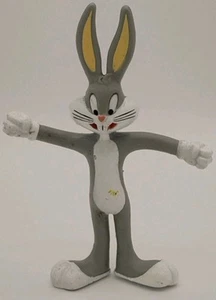 Vintage 1993 Warner Bros Looney Toons 5" Bugs Bunny Bendable Figure - Picture 1 of 12