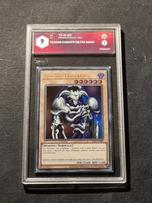 YUGIOH! - TESCHIO EVOCATO - MRD IT003 - ULTRA RARA - ITALIANO -GRAAD 9 - PSA BGS - Immagine 1 di 4