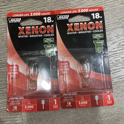 (2) NEW Feit Electric Xenon 18W Bulb - Wedge Base - 12V - BP18XN-12 J50 - Image 1 of 2