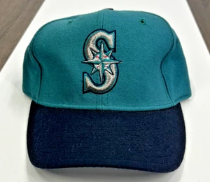 VTG Seattle Mariners New Era Wool Diamond Collection MLB Fitted Hat 7 Made USA - Picture 1 of 5