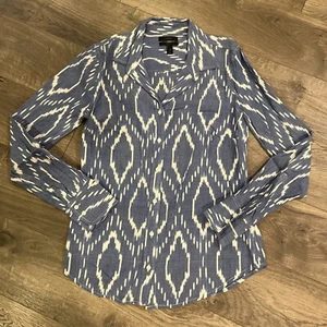 J.Crew Women’s Perfect Casual Button Front Blouse Top Size 4 Longsleeve - Picture 1 of 5