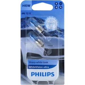 PHILIPS WhiteVision Signal und Innenraumbeleuchtung Intensiver Xenon-Effekt H6W - Picture 1 of 2