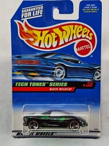 Buick Wildcat #745 1998 Hot Wheels negro radios Tech Tones serie #1 18811 - Imagen 1 de 12