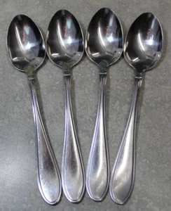 Cambridge Silber GLÄNZEND Edelstahl Evanston 4er Set bis 8 OVALE SUPPENLÖFFEL - Bild 1 von 4