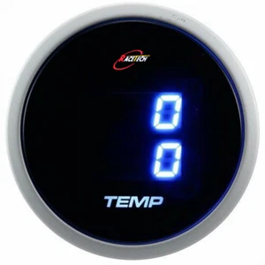 52mm Digital Dual Temperature Gauge °C Inside & Outside Blue LED Display - Picture 1 of 7