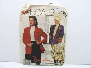 McCall's 2631 Booke Damen Größe 10-14 Blazer Jacke leichtes Schnittmuster #80 - Bild 1 von 6