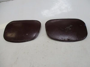 Porsche 911 912 1969-73 Front Bumper Fog Light Opening ORIGINAL Covers-Pair USED - Picture 1 of 13