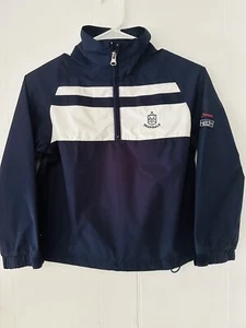 NEW Garb Storm 1/4 Zip Windbreaker Navy Deepdale Golf NY Youth Small Age 5-6 - Picture 1 of 6