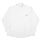 CINTAS Plain Shirt White Long Sleeve Mens 2XL