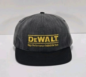 Vintage Dewalt Tools schwarz Denim SnapBack Made in USA Mütze Kappe garantiert robust - Bild 1 von 7