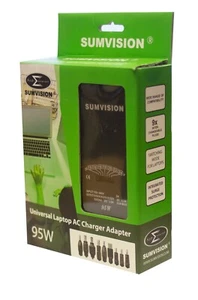 Sumvision Universal Laptop AC Charger Adapter Power Supply 95W 9 tips BRAND NEW! - Picture 1 of 3