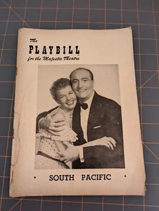 South Pacific Playbill 1951 Majestic Theatre Rodgers & Hammerstein - Bild 1 von 3