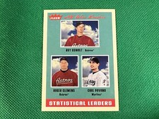2005 Fleer Tradition #4 Carl Pavanvo Roy Oswalt Roger Clemens SL Astros Marlins