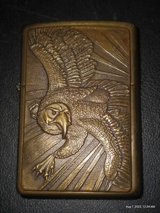 Zippo Brass Barrett Smythe Emblem: Eagle 1999 NICE ~SHIPS FREE! - Picture 1 of 9