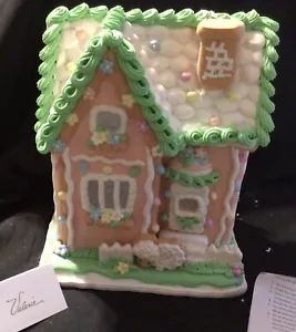 Easter Spring Illuminated 10.5” Cottage With Lamb by Valerie Parr Hill New - Picture 1 of 3