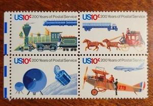 Scott # 1575a- Postal Service - MNH - 1975 - Block of 4 Free Shipping - Picture 1 of 2