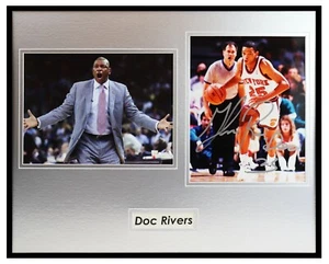 Doc Rivers Signed Framed 16x20 Photo Set Clippers NY Knicks - Picture 1 of 2
