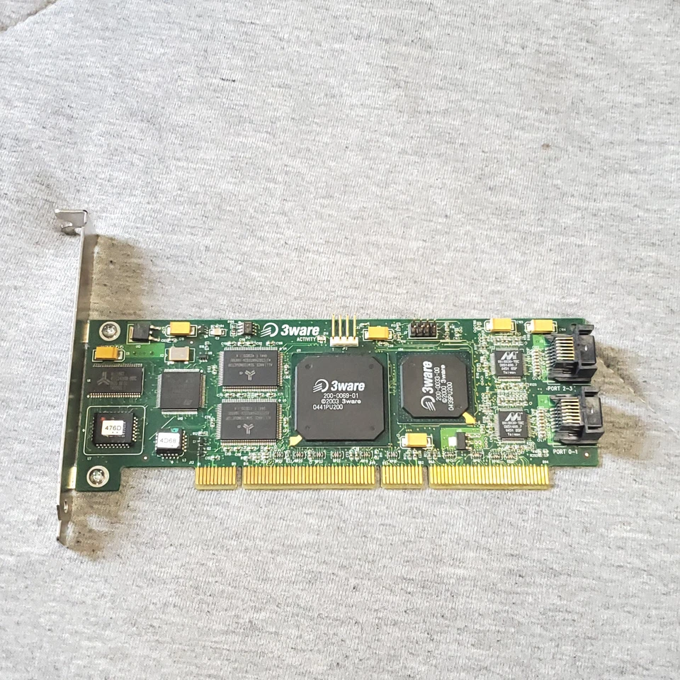 3Ware 4x SATA RAID card - vintage PCI-X - 8506-4LP - Image 1 of 4