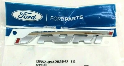 Ford Explorer Sport 2013-2019 puerta levadiza trasera escotilla cromo rojo placa de identificación emblema original Foto 1 de 4