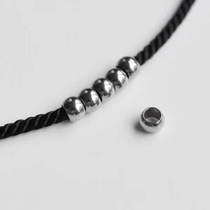 10,20 a 100 Piezas / ID: Ø 2 y 3mm Acero Inoxidable Intermedio Perlas Rondellas - Imagen 1 de 3