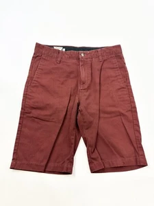 Volcom Shorts Mens Size 30 Red Monty Casual Flat Front - Picture 1 of 8