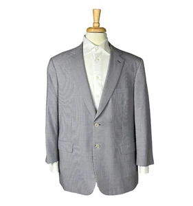 Brioni Current Pure Wool Lavender Blue Checked Mens Blazer Size 46R - Picture 1 of 10