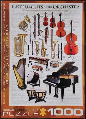 Eurographics 1000 Piece Puzzle Instruments of the Orchestra Speed Puzzling  - Image 1 of 4
