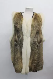ARTICOLO DI SCARTO: GILET IN PELLICCIA DI COYOTE E VOLPE TAGLIA N/A - Foto 1 di 8