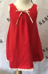 Girls Omi Jo Well Dressed Wolf Red house tunic Size 4 years VGUC - Picture 1 of 7