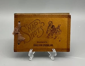 Libro de fotos de recuerdo Snap Shots de colección cuero Excelsior Springs Missouri sin usar - Imagen 1 de 6