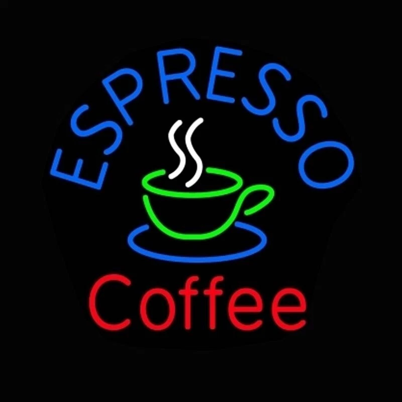 Coffee Espresso 17" Neon Sign Lamp Light Beer Business With Dimmer Decor VY - Image 1 of 1