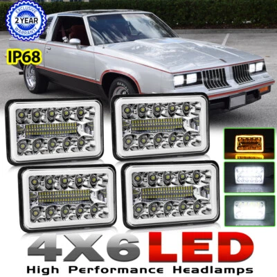 Proyector DRL de haz alto/bajo de 4x6" para coche Oldsmobile Cutlass 4 un. Foto 1 de 4