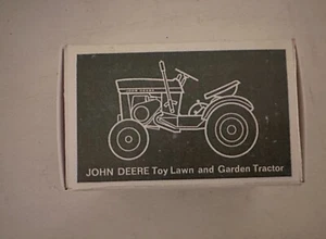 John Deere 110 Ertl Tractor Box #538 - Empty + Decal #7 - Picture 1 of 4