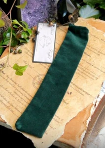 Handmade Spruce GREEN VELVET WAND BAG Wicca pagan Witchcraft - Picture 1 of 4