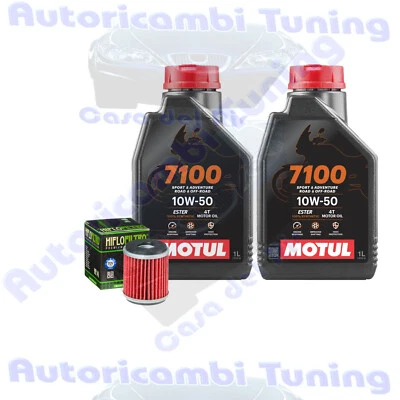 Kit Tagliando Olio Motul 7100 10W50 + Filtro Per Yamaha XG250 Tricker�2005>2008 - Immagine 1 di 4