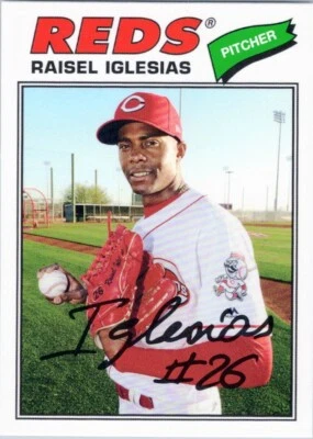 2018 Topps Archives #116 Raisel Iglesias Cincinnati Reds - Image 1 of 2