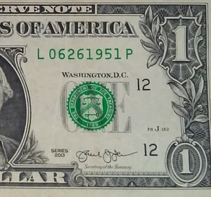 JUNE 26th 1951 Birthday Anniversary Date Note One Dollar Series 2013 - Picture 1 of 3