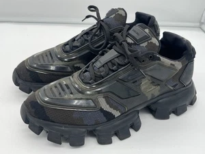 Prada Cloudburst Thunder Knit Runners Camo Size 10 - Picture 1 of 18