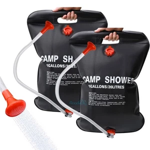 Solar Shower Bag 5 Gallons/20L Solar Heating Camping Shower Bag for Camping - Picture 1 of 17