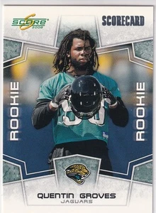 QUENTIN GROVES 2008 Score Scorecard #372 RC 166/649 Jaguars - Picture 1 of 2