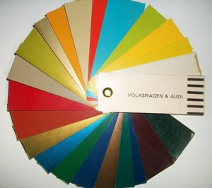1973 1974 VW Audi Bug Bus Dasher 412 Karmann Ghia Thing auto RM paint chips set - Picture 1 of 2