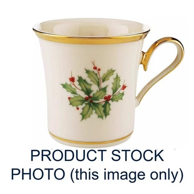 Juego de 3 tazas Lenox Dimension Collection Holiday Holly adorno dorado 14k Navidad Foto 1 de 4
